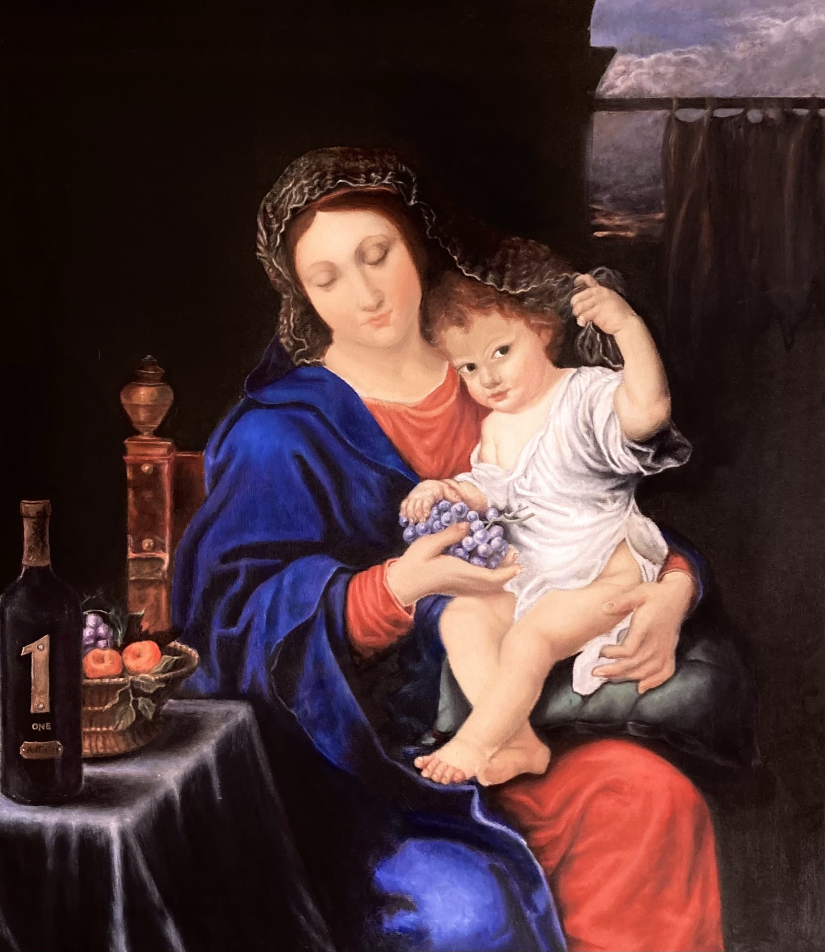 Reproducción de la Virgen de las Uvas