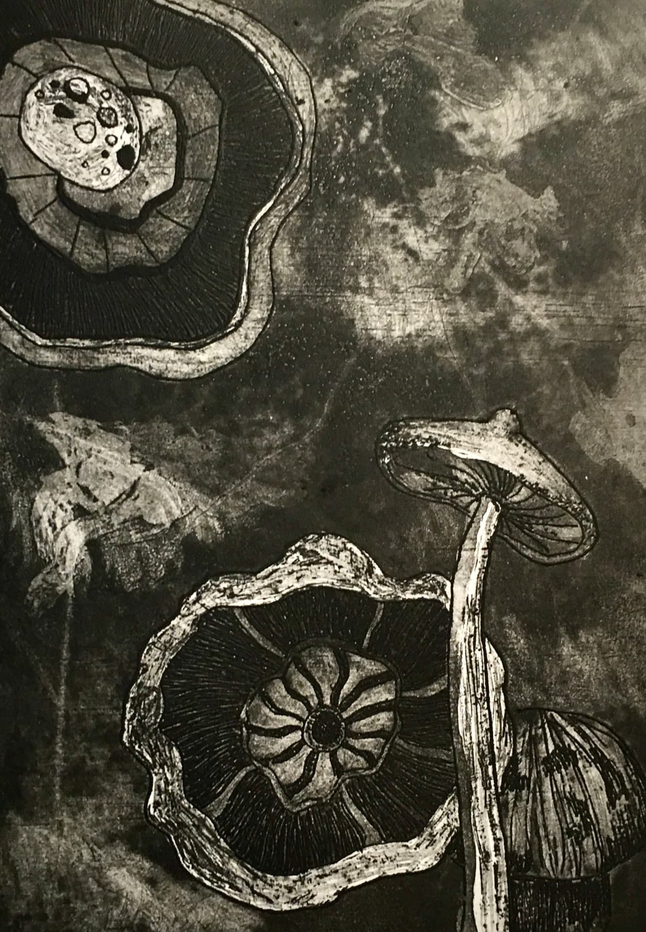 Grabado a tinta.